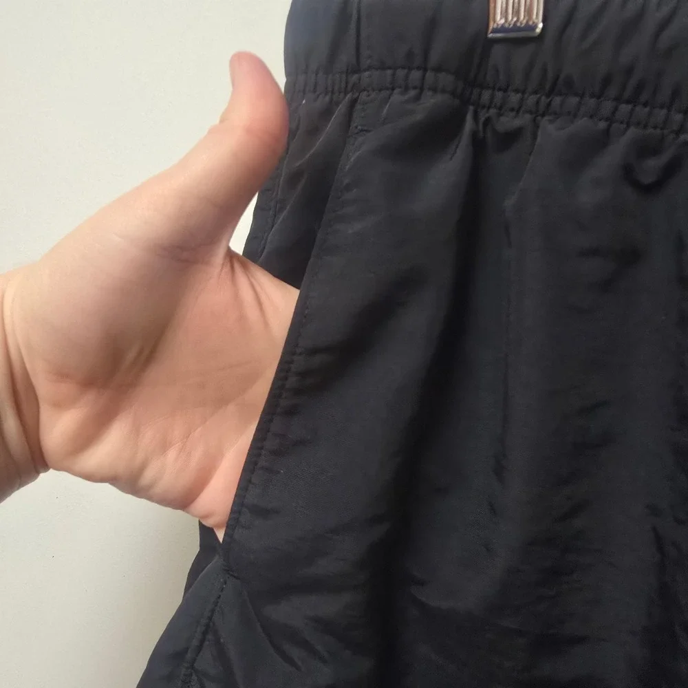 Duluth Trading Co Mens Black Nylon Swim Trunks Board Shorts Mesh Lined Size‎ L